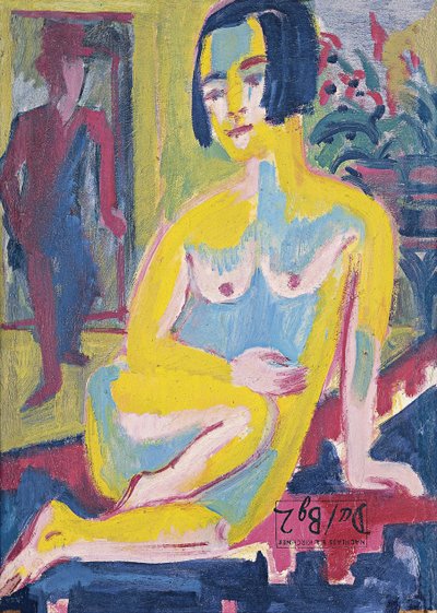 Femme nue assise. Étude - Ernst Ludwig Kirchner