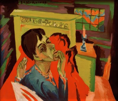 Autoportrait en malade - Ernst Ludwig Kirchner