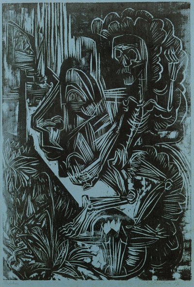 Autoportrait avec la mort dansant - Ernst Ludwig Kirchner