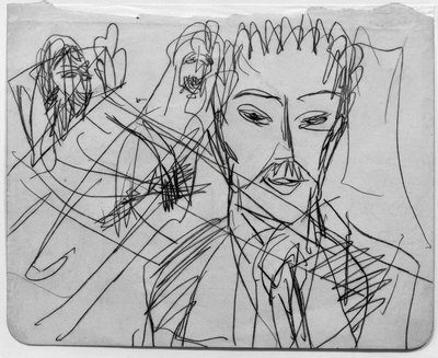 Esquisse pour La bête humaine - Ernst Ludwig Kirchner