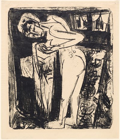 Nu debout dans une pièce - Ernst Ludwig Kirchner