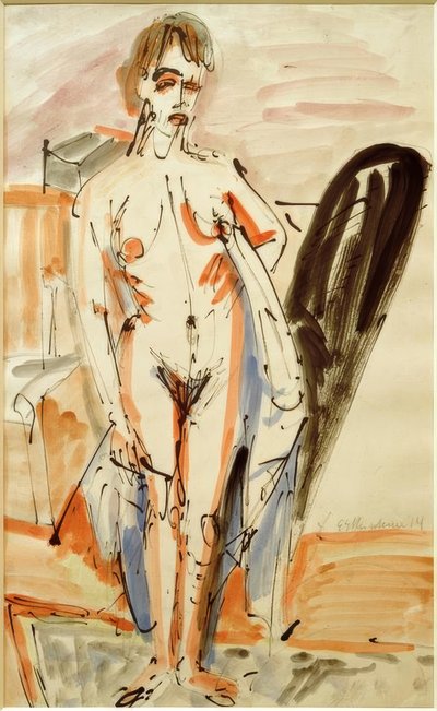 Nu debout (Femme nue debout) - Ernst Ludwig Kirchner