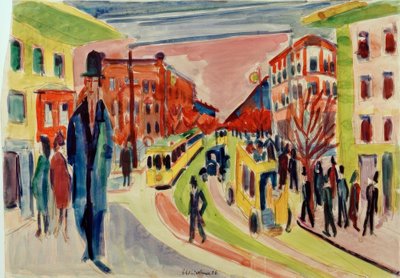 Scène de rue - Ernst Ludwig Kirchner