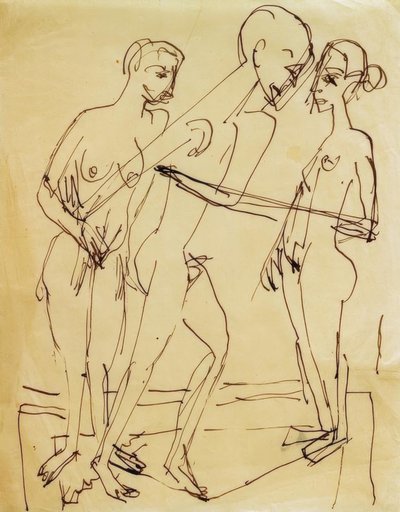 Danse entre les femmes - Ernst Ludwig Kirchner