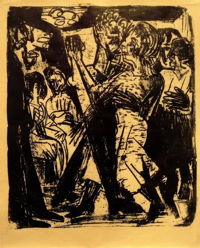 Couple de paysans dansant - Ernst Ludwig Kirchner