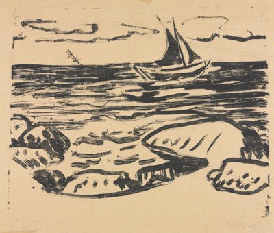 La Mer près de Staberhuk - Ernst Ludwig Kirchner