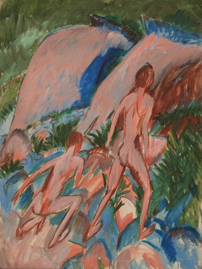 Deux figures nues dans un paysage, 1913 - Ernst Ludwig Kirchner