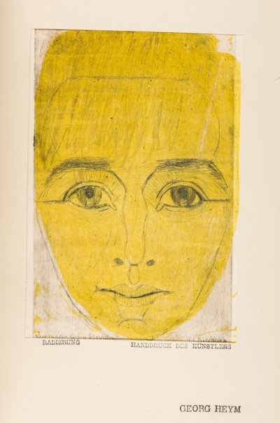 Umbra Vitae (culture de la vie, portrait de Georg Heym) - Ernst Ludwig Kirchner