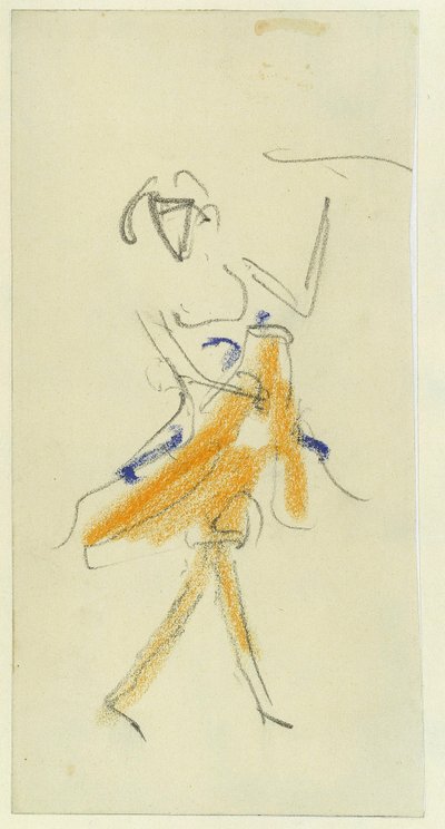 Une danseuse - Ernst Ludwig Kirchner
