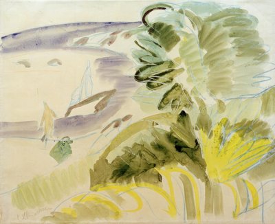 Plage blanche - Ernst Ludwig Kirchner