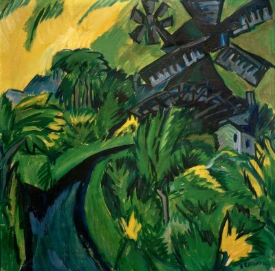 Moulin à vent sur Fehmarn - Ernst Ludwig Kirchner
