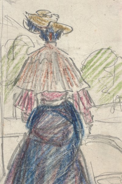 Femme dans un paysage vue de dos - Ernst Ludwig Kirchner