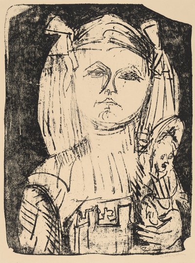 Jeune fille avec poupée - Ernst Ludwig Kirchner