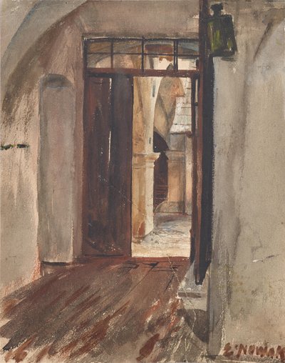 Couloir et cour - Ernst Nowak