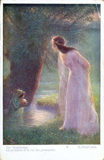 Le Prince Grenouille donne à la Princesse la boule d