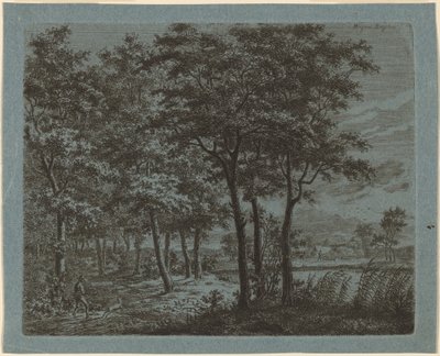 Paysage avec un paysan portant du bois de chauffage - Ernst Willem Jan Bagelaar