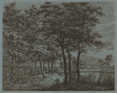 Paysage avec un paysan portant du bois de chauffage - Ernst Willem Jan Bagelaar