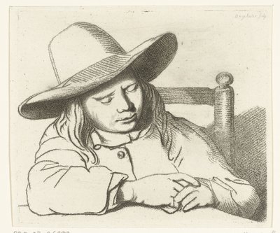 Garçon endormi avec un chapeau - Ernst Willem Jan Bagelaar