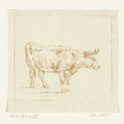 Taureau debout, vers la droite - Ernst Willem Jan Bagelaar