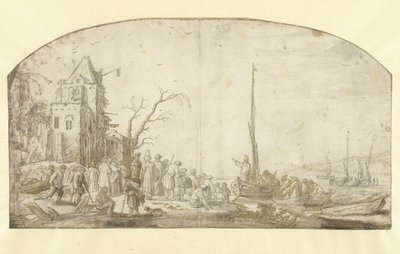 Christ prêchant depuis un bateau - Esaias van de Velde