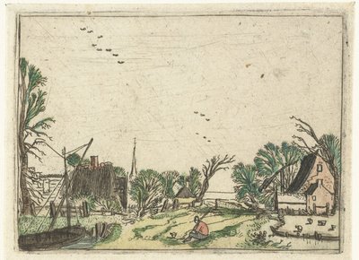 Dorp, Petits paysages (titre de la série) - Esaias van de Velde