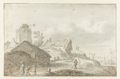 Village côtier - Esaias van de Velde