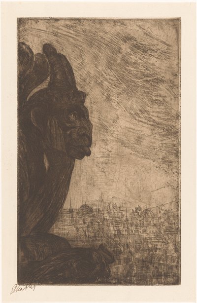 Chimère de Notre-Dame - Etha Fles (signed by artist)