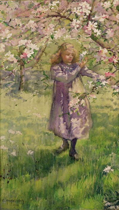 Cueillir des fleurs de pommier, 1901 - Ethel Horsfall Ertz