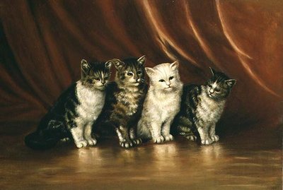 Quatre chats - Ethel Leigh