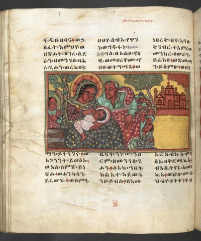 Or. 607 f122v, Scène de la vie de la Vierge Marie, de 
