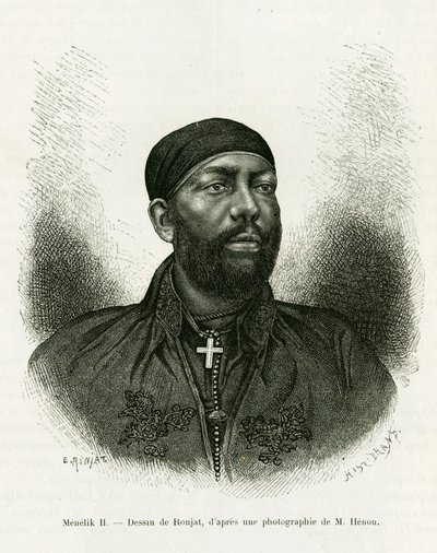 Portrait du Prince Menelik II d