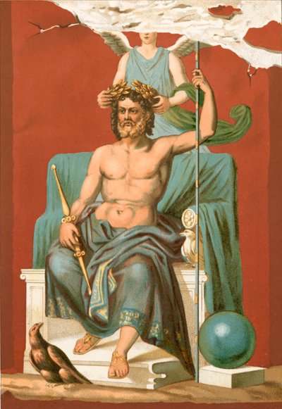 Zeus couronné par la Victoire - Etienne Antoine Eugene Ronjat