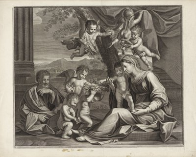 Sainte Famille avec putti - Etienne Baudet (possibly)