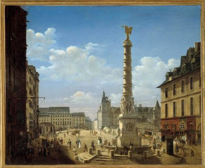 La place et la fontaine du Châtelet - Etienne Bouhot