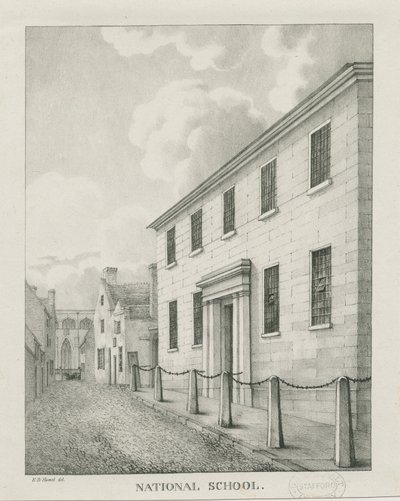 Tamworth - École nationale: lithographie - Etienne Bruno Hamel