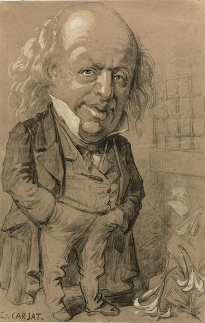 Portrait caricatural de Pierre-Jean de Béranger - Etienne Carjat