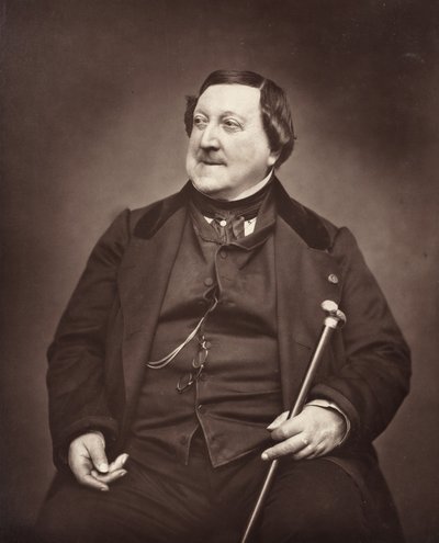 Gioachino Antonio Rossini compositeur italien, 1792-1868, 1862 - Etienne Carjat