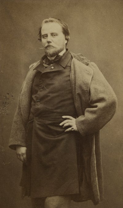 Portrait de Charles Basset (1822-1869) plus connu sous son nom de plume Adrien Robert. - Etienne Carjat