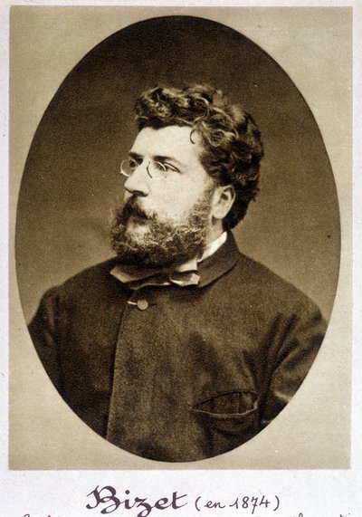Portrait de Georges Bizet (1838 - 1875) en 1874 - Etienne Carjat