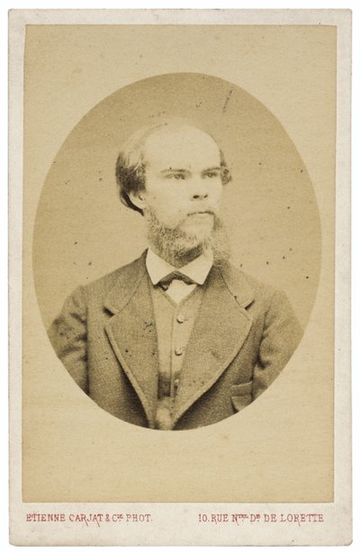 Portrait du poète Paul Verlaine 1844-1896, vers 1870 - Etienne Carjat