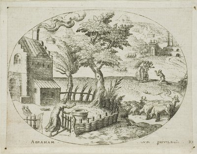 Abraham reçoit les trois anges - Etienne Delaune