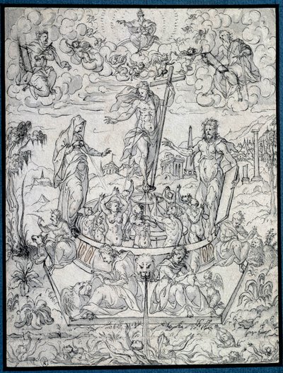 Allégorie de la religion. Dessin d
