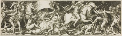 Bataille de cavaliers et de fantassins - Etienne Delaune