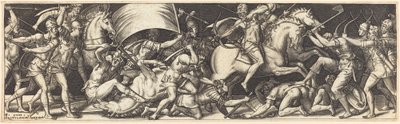 Bataille de Cavaliers et de Fantassins - Etienne Delaune