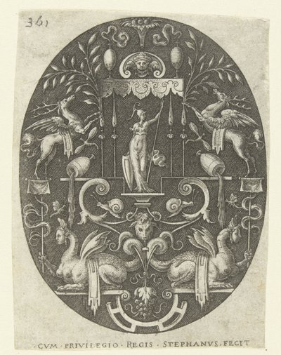 Bellone sous un baldaquin - Etienne Delaune