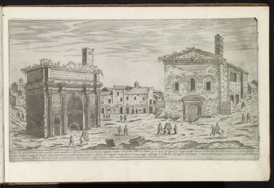 Arc de Septime Sévère à Rome - Etienne Duperac