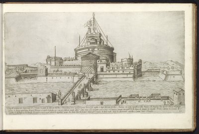 Château Saint-Ange et le pont des Anges à Rome - Etienne Duperac
