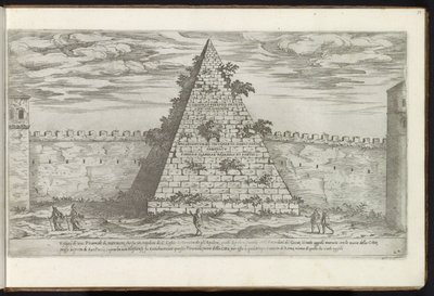 Pyramide de Cestius à Rome - Etienne Duperac