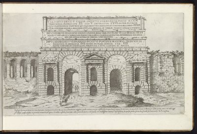 Porta Maggiore à Rome - Etienne Duperac