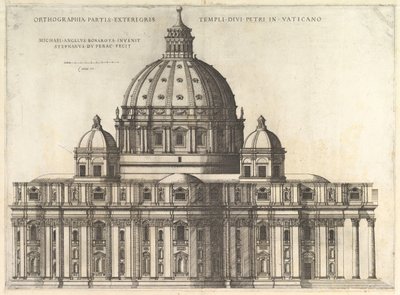 Speculum Romanae Magnificentiae : Élévation montrant l